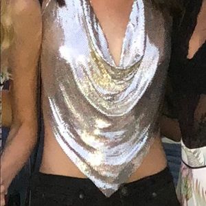 Chainmail halter top
